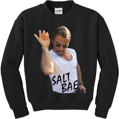 Salt Bae Funny Photo Meme Kids Sweatshirt