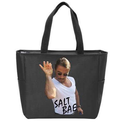 Salt Bae Funny Photo Meme Zip Tote Bag