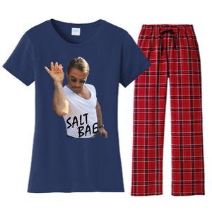 Salt Bae Funny Photo Meme Women's Flannel Pajama Set