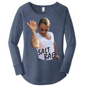 Salt Bae Funny Photo Meme Women's Perfect Tri Tunic Long Sleeve Shirt