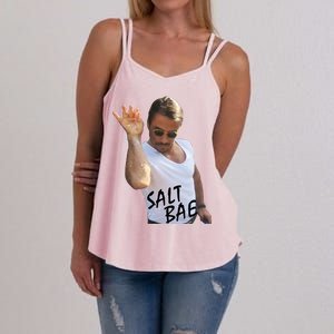 Salt Bae Funny Photo Meme Women's Strappy Tank