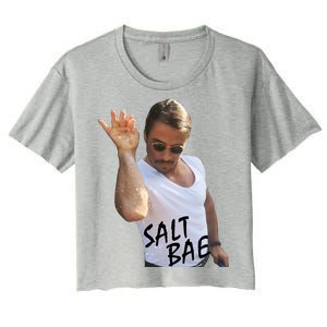 Salt Bae Funny Photo Meme Women's Crop Top Tee