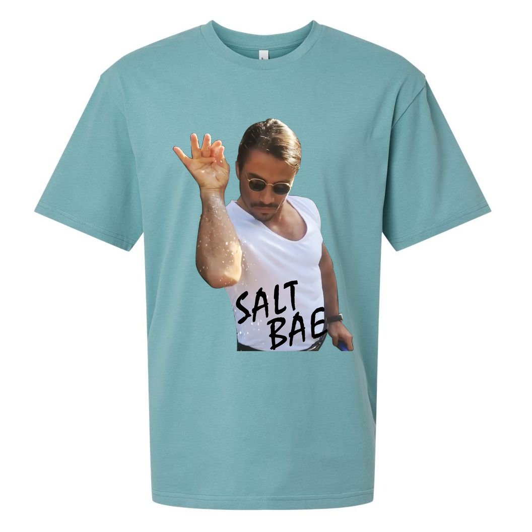 Salt Bae Funny Photo Meme Sueded Cloud Jersey T-Shirt