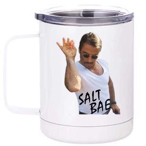 Salt Bae Funny Photo Meme 12 oz Stainless Steel Tumbler Cup