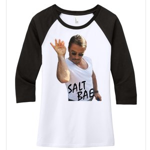 Salt Bae Funny Photo Meme Women's Tri-Blend 3/4-Sleeve Raglan Shirt