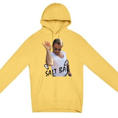 Salt Bae Meme Funny Salt Shaker Premium Pullover Hoodie