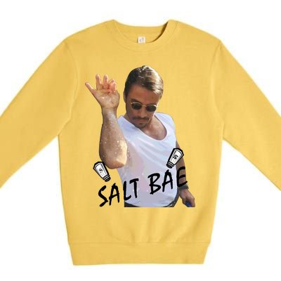 Salt Bae Meme Funny Salt Shaker Premium Crewneck Sweatshirt