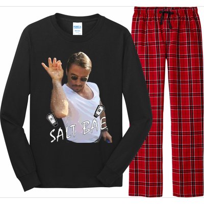 Salt Bae Meme Funny Salt Shaker Long Sleeve Pajama Set