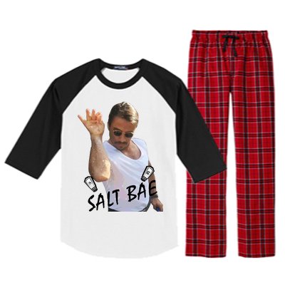 Salt Bae Meme Funny Salt Shaker Raglan Sleeve Pajama Set