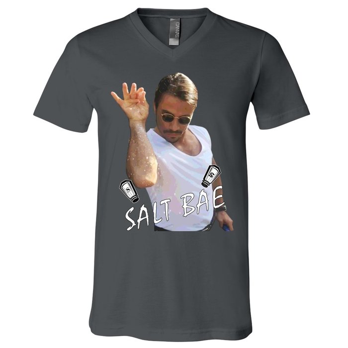 Salt Bae Meme Funny Salt Shaker V-Neck T-Shirt