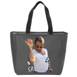 Salt Bae Meme Funny Salt Shaker Zip Tote Bag