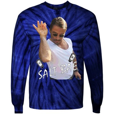 Salt Bae Meme Funny Salt Shaker Tie-Dye Long Sleeve Shirt