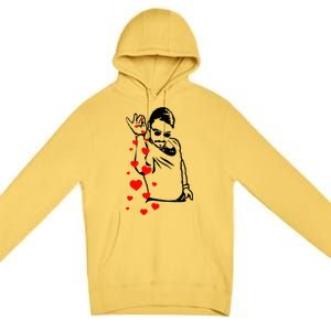 Salt Bae Valentines Day Premium Pullover Hoodie