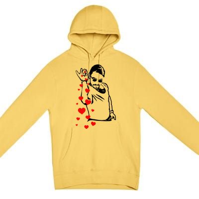 Salt Bae Valentines Day Premium Pullover Hoodie