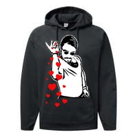 Salt Bae Valentines Day Performance Fleece Hoodie