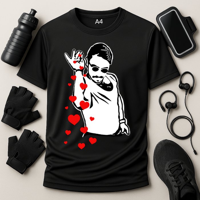 Salt Bae Valentines Day Cooling Performance Crew T-Shirt