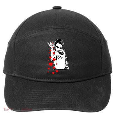 Salt Bae Valentines Day 7-Panel Snapback Hat