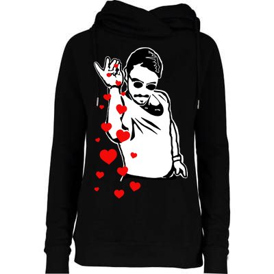 Salt Bae Valentines Day Womens Funnel Neck Pullover Hood