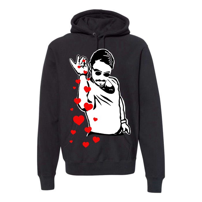 Salt Bae Valentines Day Premium Hoodie