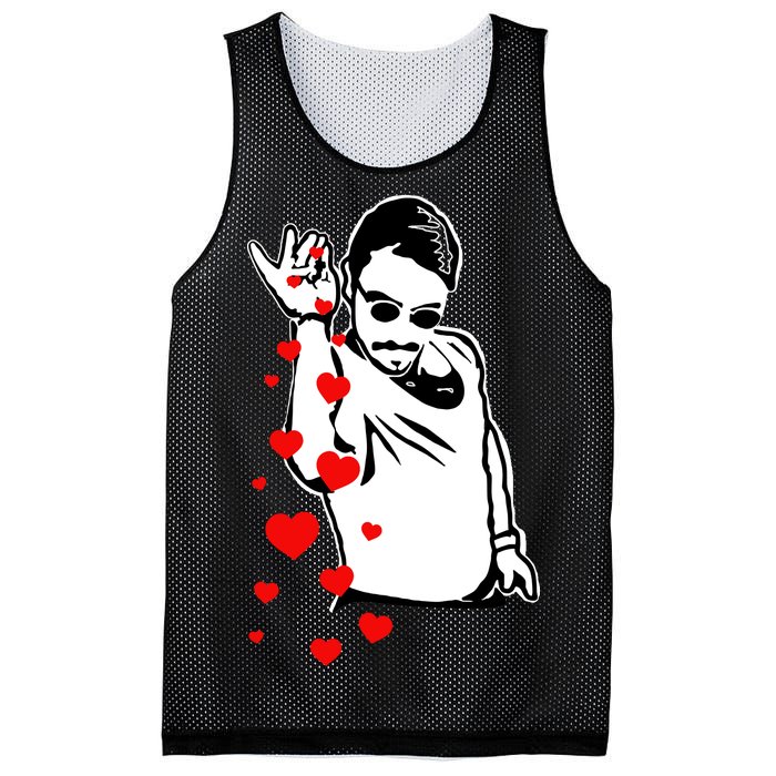 Salt Bae Valentines Day Mesh Reversible Basketball Jersey Tank