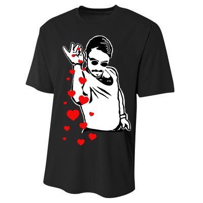 Salt Bae Valentines Day Performance Sprint T-Shirt