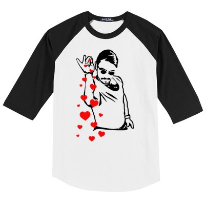 Salt Bae Valentines Day Baseball Sleeve Shirt