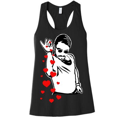 Salt Bae Valentines Day Women's Racerback Tank