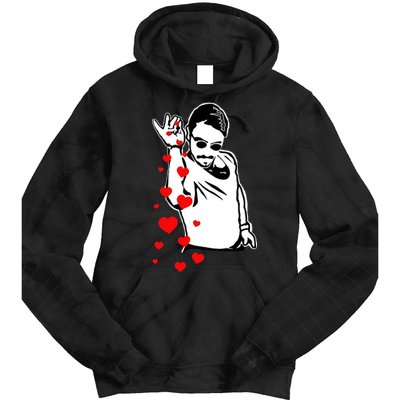 Salt Bae Valentines Day Tie Dye Hoodie