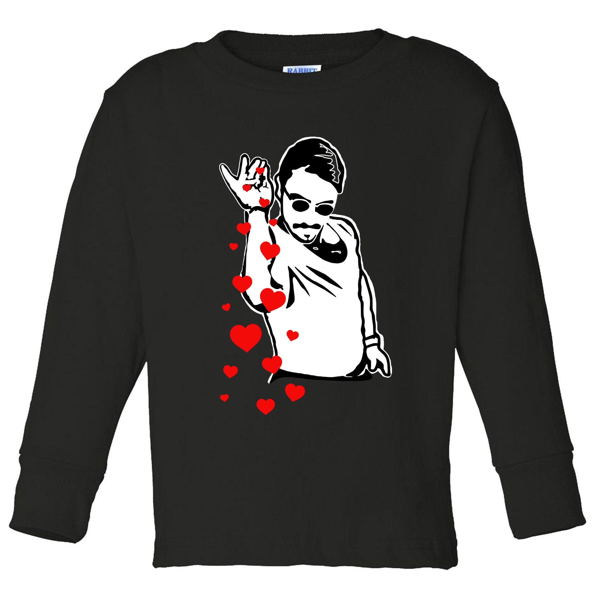Salt Bae Valentines Day Toddler Long Sleeve Shirt