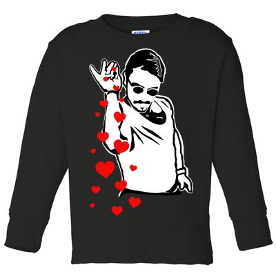 Salt Bae Valentines Day Toddler Long Sleeve Shirt