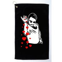 Salt Bae Valentines Day Golf Towel