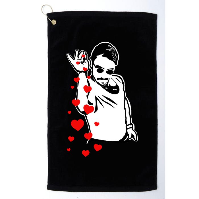 Salt Bae Valentines Day Golf Towel
