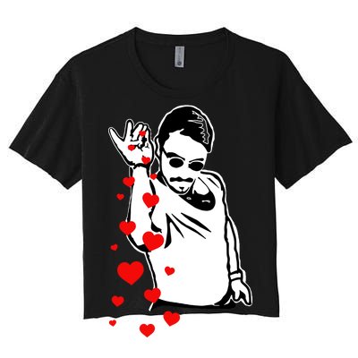 Salt Bae Valentines Day Women's Crop Top Tee