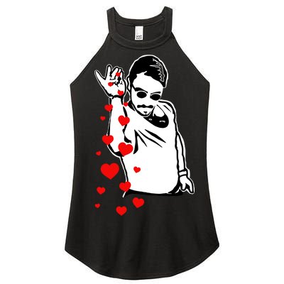 Salt Bae Valentines Day Women’s Perfect Tri Rocker Tank