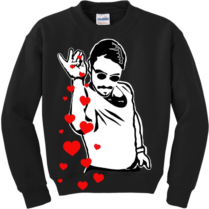 Salt Bae Valentines Day Kids Sweatshirt