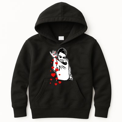 Salt Bae Valentines Day Kids Hoodie