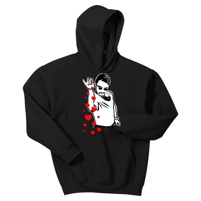 Salt Bae Valentines Day Kids Hoodie