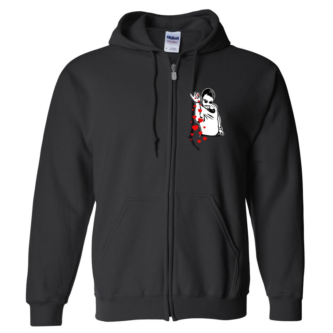 Salt Bae Valentines Day Full Zip Hoodie