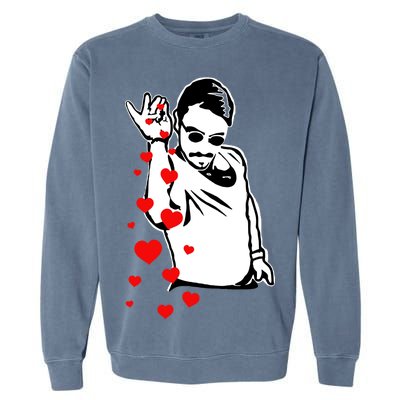 Salt Bae Valentines Day Garment-Dyed Sweatshirt