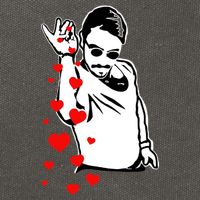 Salt Bae Valentines Day Cotton Canvas Backpack