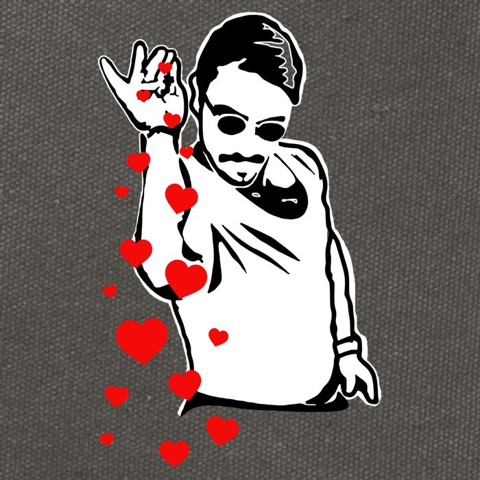 Salt Bae Valentines Day Cotton Canvas Backpack