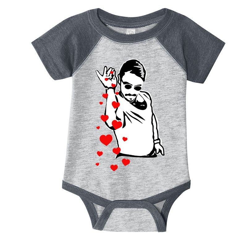 Salt Bae Valentines Day Infant Baby Jersey Bodysuit