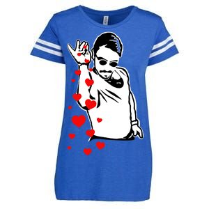 Salt Bae Valentines Day Enza Ladies Jersey Football T-Shirt