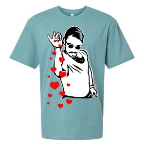 Salt Bae Valentines Day Sueded Cloud Jersey T-Shirt