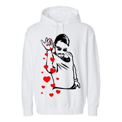 Salt Bae Valentines Day Garment-Dyed Fleece Hoodie