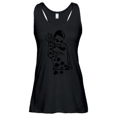 Salt Bay Guy Irish Clovers Funny Meme St. Patrick's Day Ladies Essential Flowy Tank