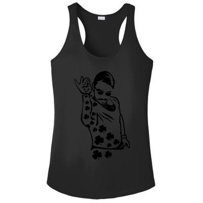 Salt Bay Guy Irish Clovers Funny Meme St. Patrick's Day Ladies PosiCharge Competitor Racerback Tank
