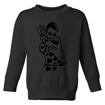Salt Bay Guy Irish Clovers Funny Meme St. Patrick's Day Toddler Sweatshirt