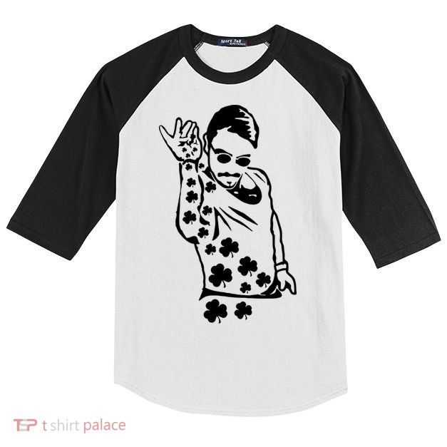 Salt Bay Guy Irish Clovers Funny Meme St. Patrick's Day Kids Colorblock Raglan Jersey
