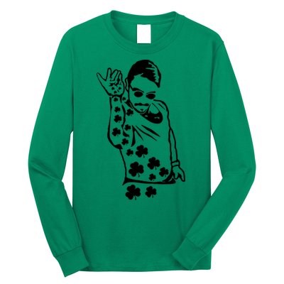 Salt Bay Guy Irish Clovers Funny Meme St. Patrick's Day Long Sleeve Shirt